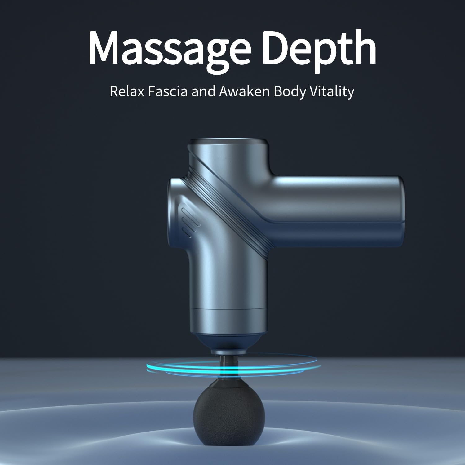 Massage Gun Deep Tissue, Silent Brushless Motor and Portable Massage Gun