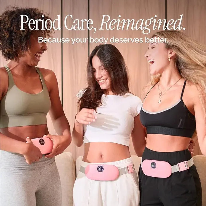 Heating Pad for Period Cramps – Heat Massage & Vibration Therapy